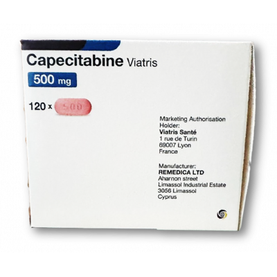 CAPECITABINE VIATRIS 500 MG ( CAPECITABINE ) 120 FILM-COATED TABLETS
